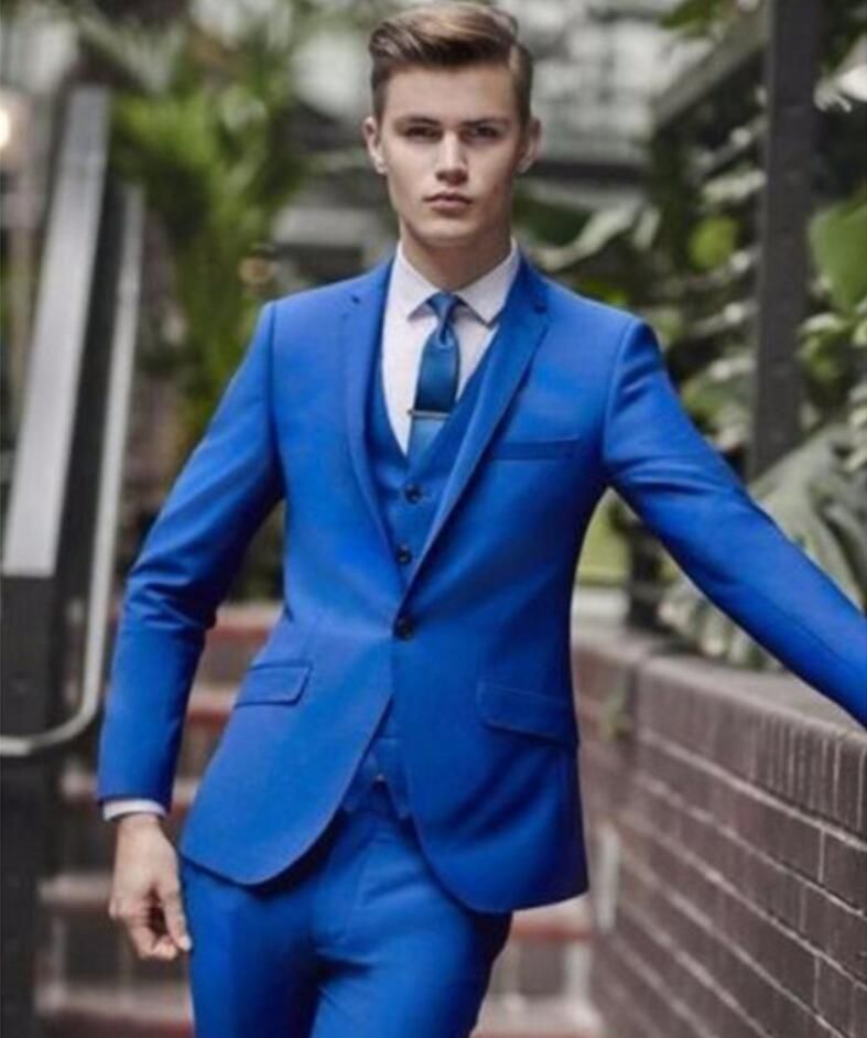 Royal Blue Mens Tux 2019 New Handsome 