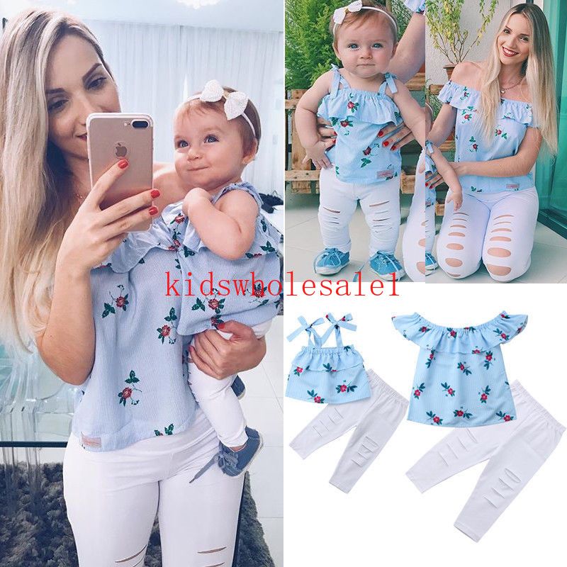 mother and daughter tops