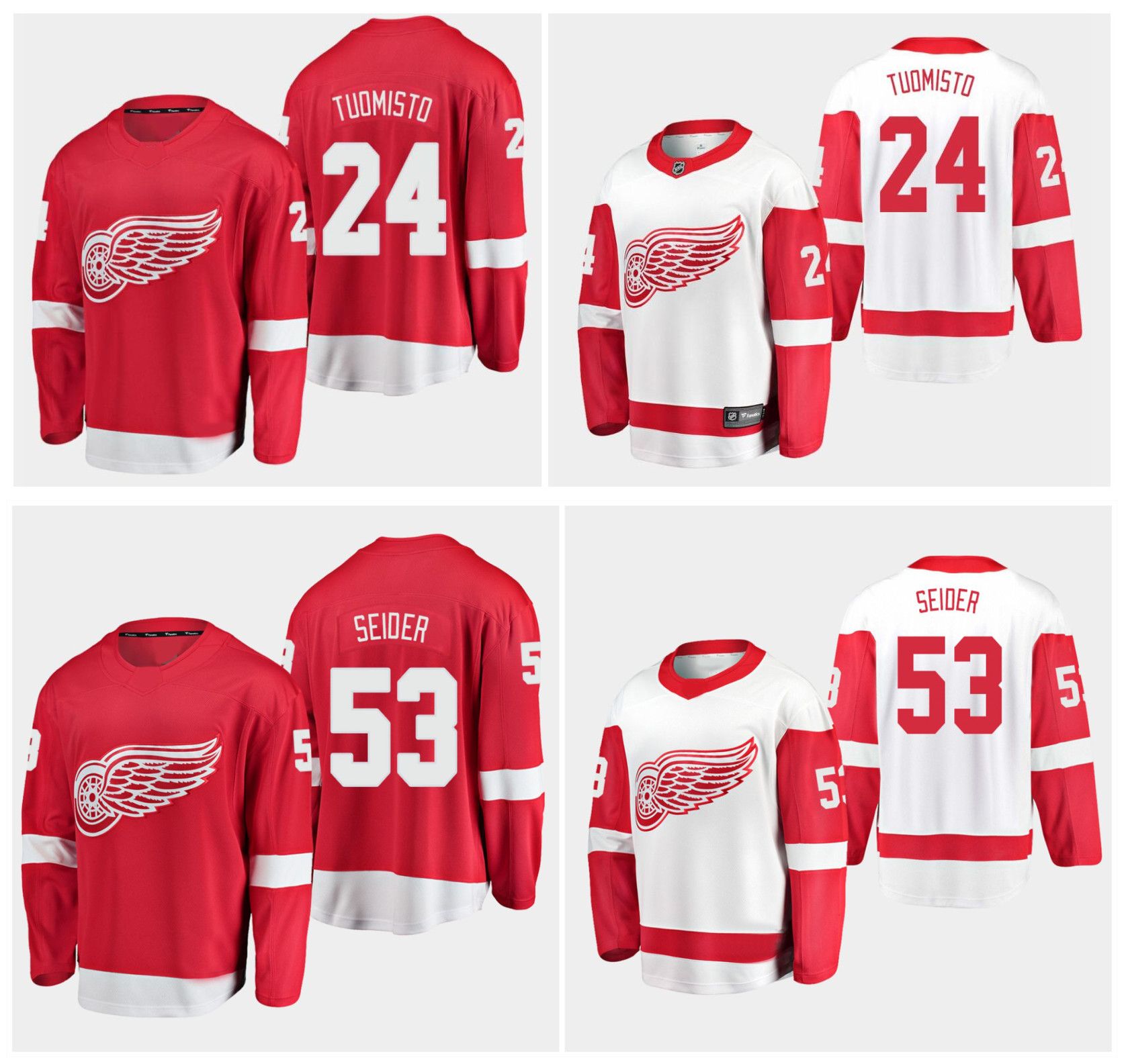 detroit red wings new jerseys