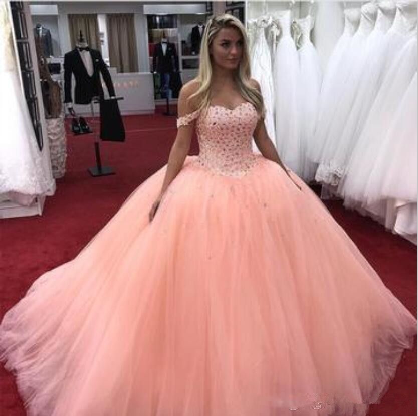 Graceful Light Orange Ball Gown 