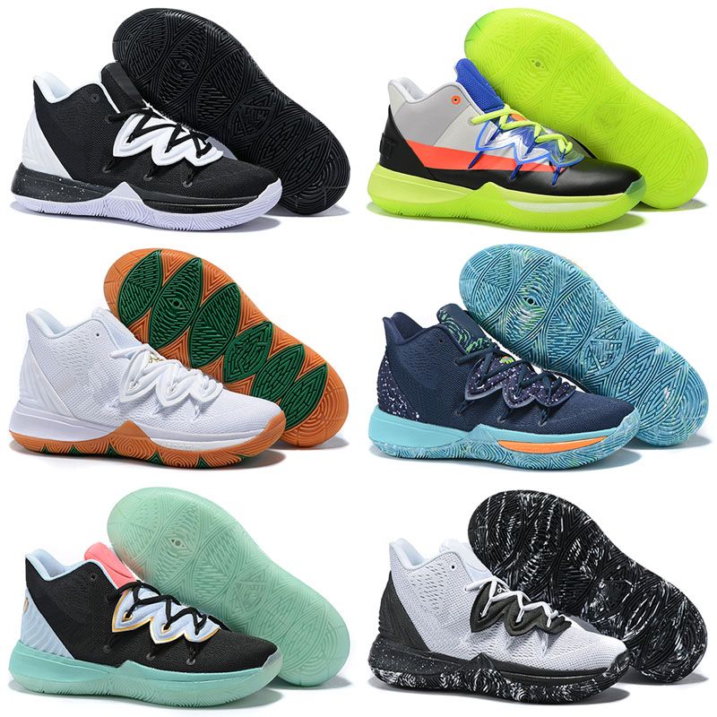 Nike Kyrie 5 PE 'Rainbow Sole Black' SpongeBob Smile For