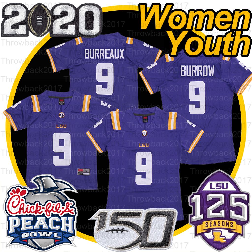 lsu joe burrow youth jersey