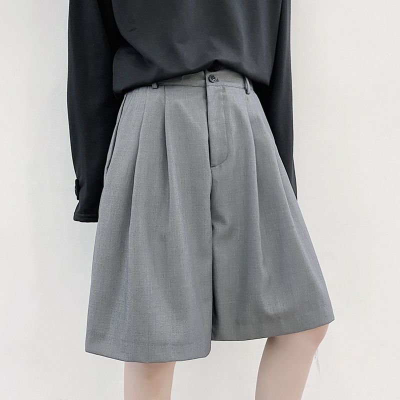 knee length wide leg shorts