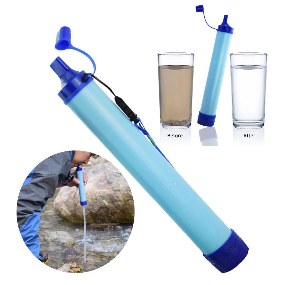 22CM Outdoor Portable Wild Water Purifier Camping Survival Hiking