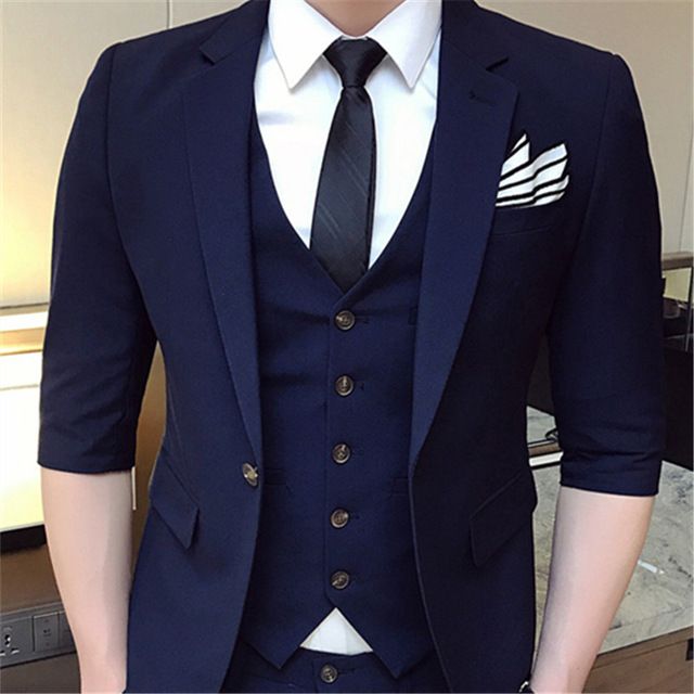 short sleeve suit jacket