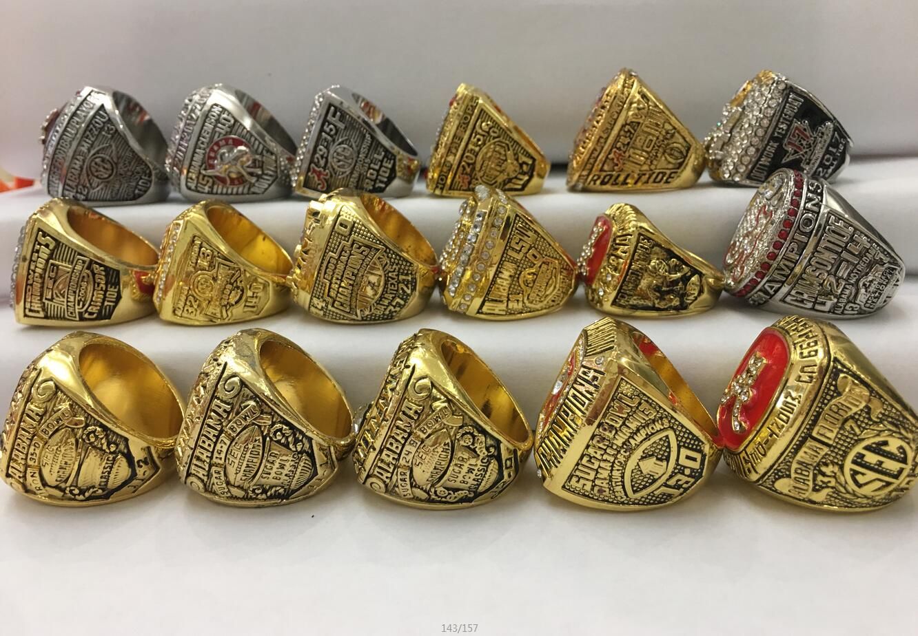 17 Pcs Alabama Crimson Tide Championship Ring Gift!!!