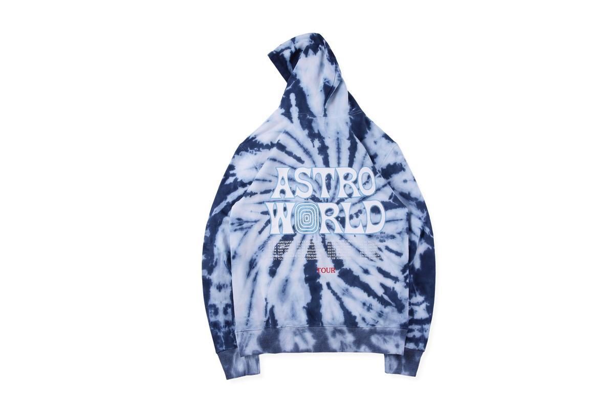 tie dye astroworld sweatshirt