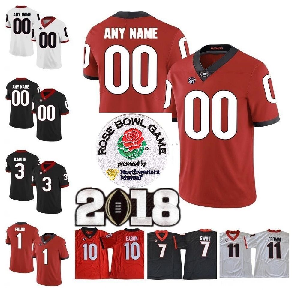 2019 Customs Georgia Bulldogs Jersey 