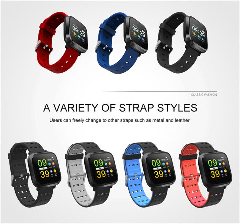 Suministro Al Por Mayor Y8 Y8S Deportes Reloj Inteligente Hombres IP67 A  Prueba De Agua Pulsera De Fitness Rastreador De Actividad Caja De Metal  Ritmo Cardíaco Para Android IOS Smartwatch De Crosea8,