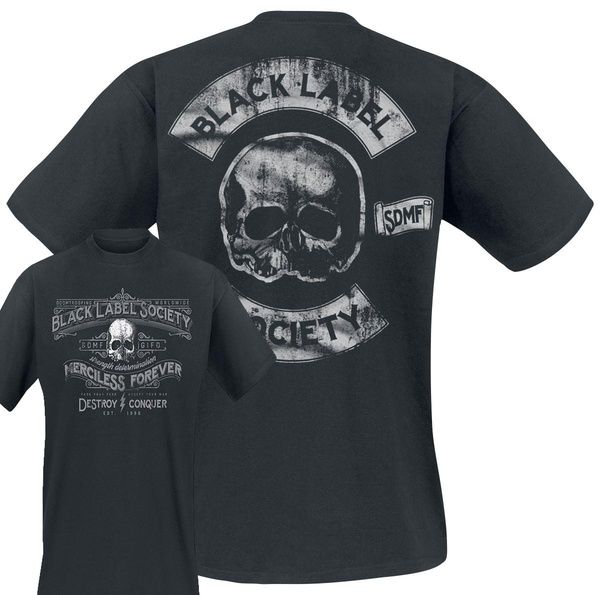 Black Label Society-destruir & conquistar Nueva Camiseta para hombre de gran tamaño