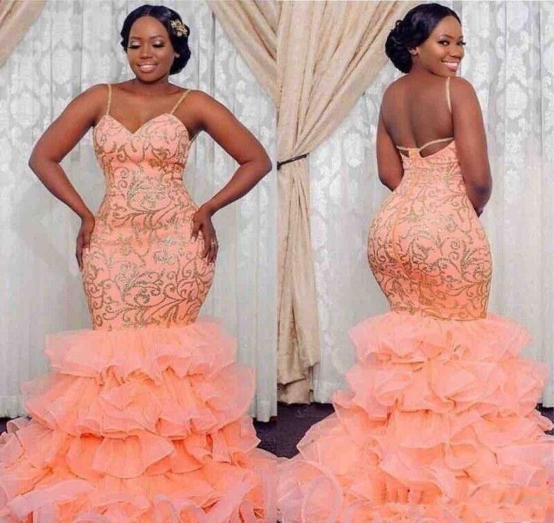 orange formal dresses plus size