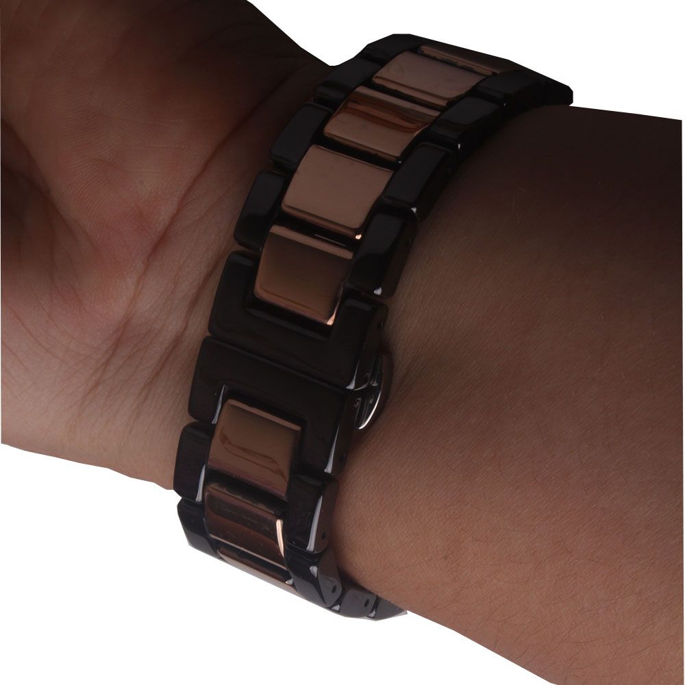 Black With Rosegold Watchbands Strap Bracelet Watch Accessories 20mm 22mm For Luxury Watches Mens Womens Wrist Watch Fashion Ceramic Black Cheap Nato Watch Straps Best Watch Straps From Easywatch 29 45 Dhgate Com