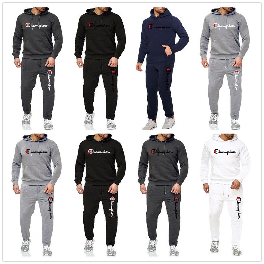 champion sweatpants and hoodie set off 