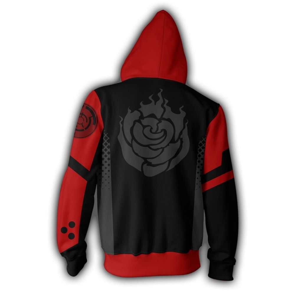 RWBY Anime Casual Hoodie Sweatshirts Coat Zip Up Jacket Cosplay Costume Unisex RWBY Anime Casual Hoodie Sweatshirts Coat Zip Up Jacket Cosplay Costume Unisex