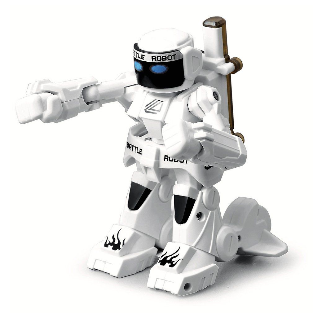 black and white remote control robot