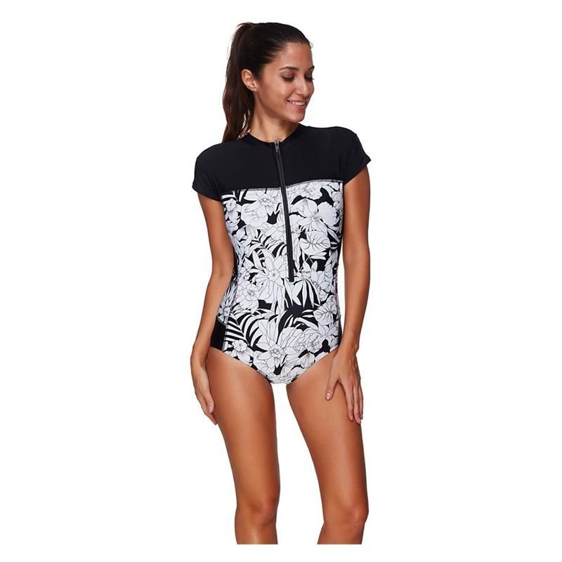 short sleeve one piece swimsuit plus size