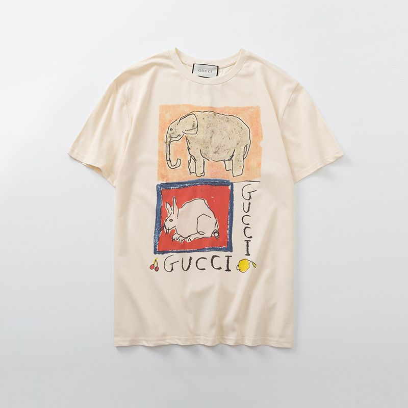 New Mens Designer T Shirts Girls Luxury Tshirt Fashion Summer Brand Short Sleeves Shirts Elephant Rabbit Print Womens Tees Tops A1 v Trendy T Shirts Offensive Shirts From Square1980 24 26 Dhgate Com