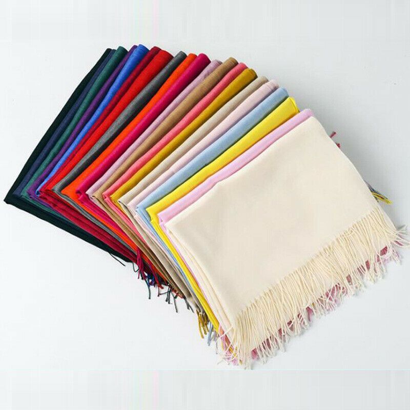 Women Lady Soft Pashmina Silk Classic Solid Cashmere Wool Shawl Scarf Stole Wrap Hair Dye Colors Hair Dye Color From Gl8888 6 31 Dhgate Com