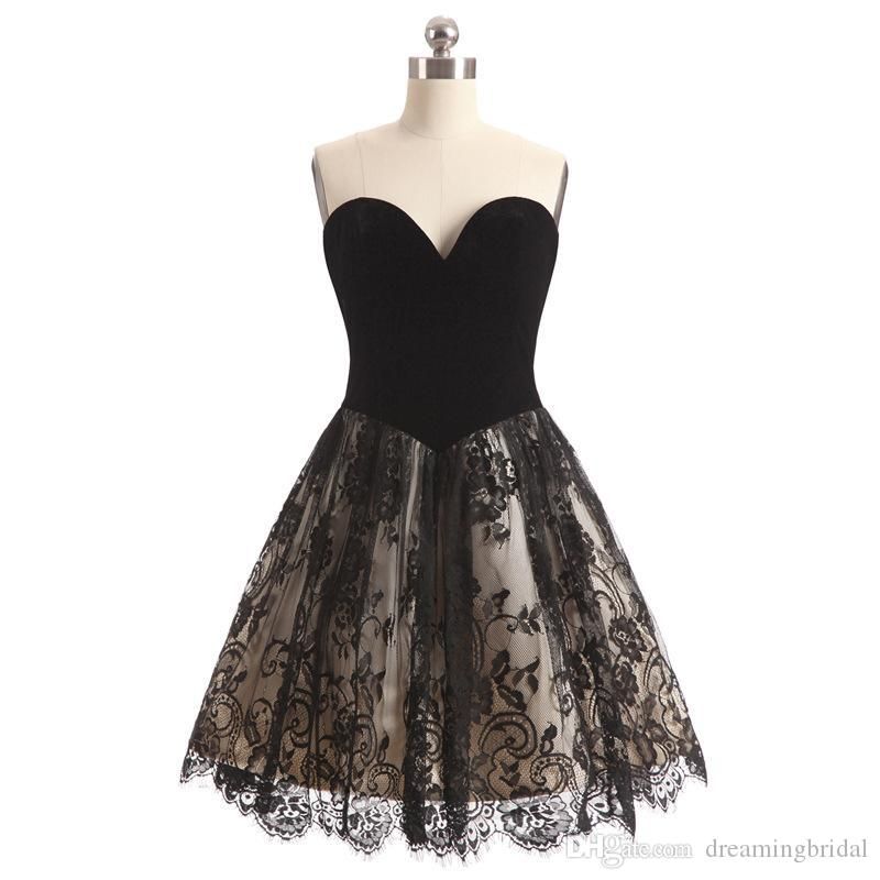 Pequeño vestido negro Una línea de encaje de encaje vestidos de fiesta cortos Fiesta de bienvenida cóctel vestidos de noche por encargo más el tamaño SP352 Pequeño vestido negro Una línea de encaje de encaje vestidos de fiesta cortos Fiesta de bienvenida cóctel vestidos de noche por encargo más el tamaño SP352