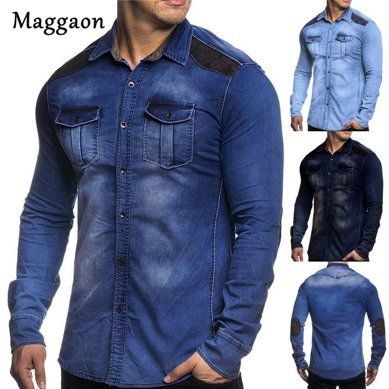 camisa mezclilla hombre