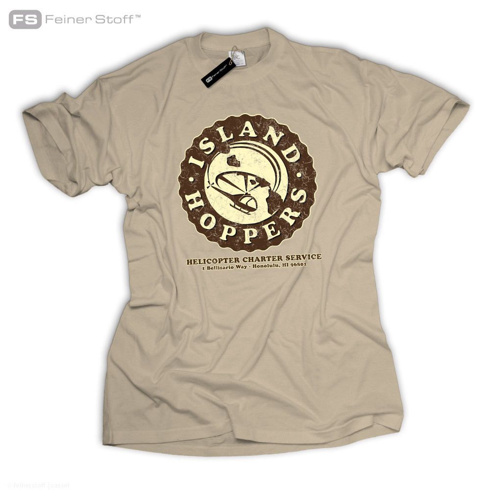 ISLAND HOPPERS LOGO Kids Boys T-Shirt Tom TV Selleck Hawaii Retro Kult Magnum