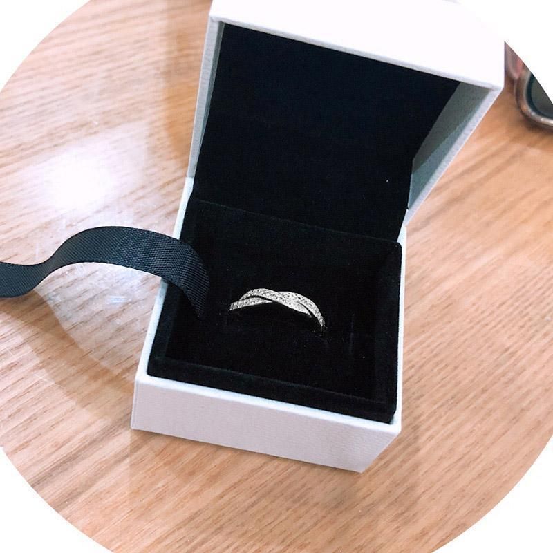 Srebrny pierścień + pudełko