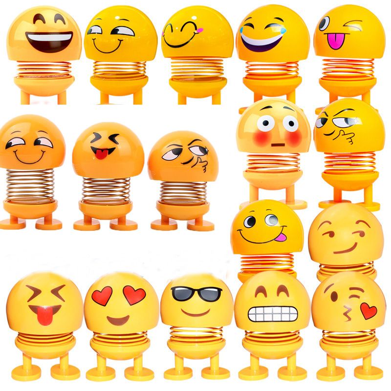 emoji shaking head doll