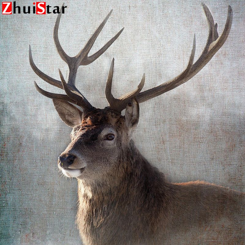 2021 Full Square Diamond Painting 5d Stag Embroidery Cross Stitch Kits