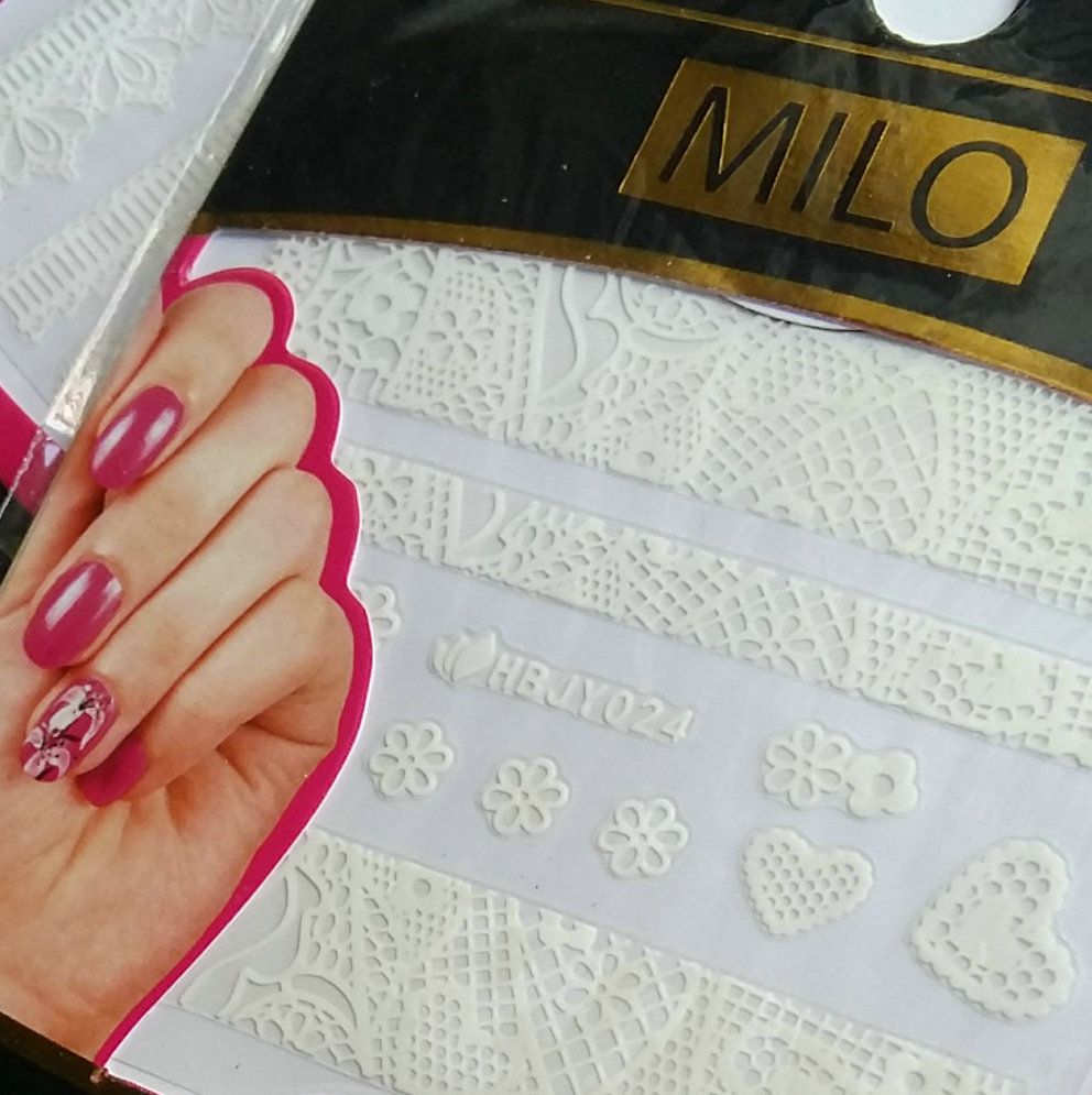 white nail decals