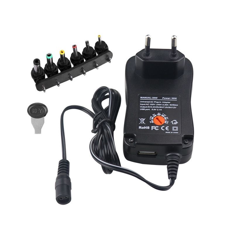 3-12V Multi-function Universal Adjustable Voltage Supply Adapter Plug Charger