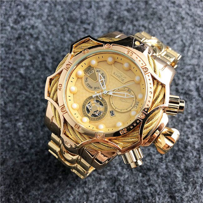 Good Quality Men Invicta GOLD Watch 