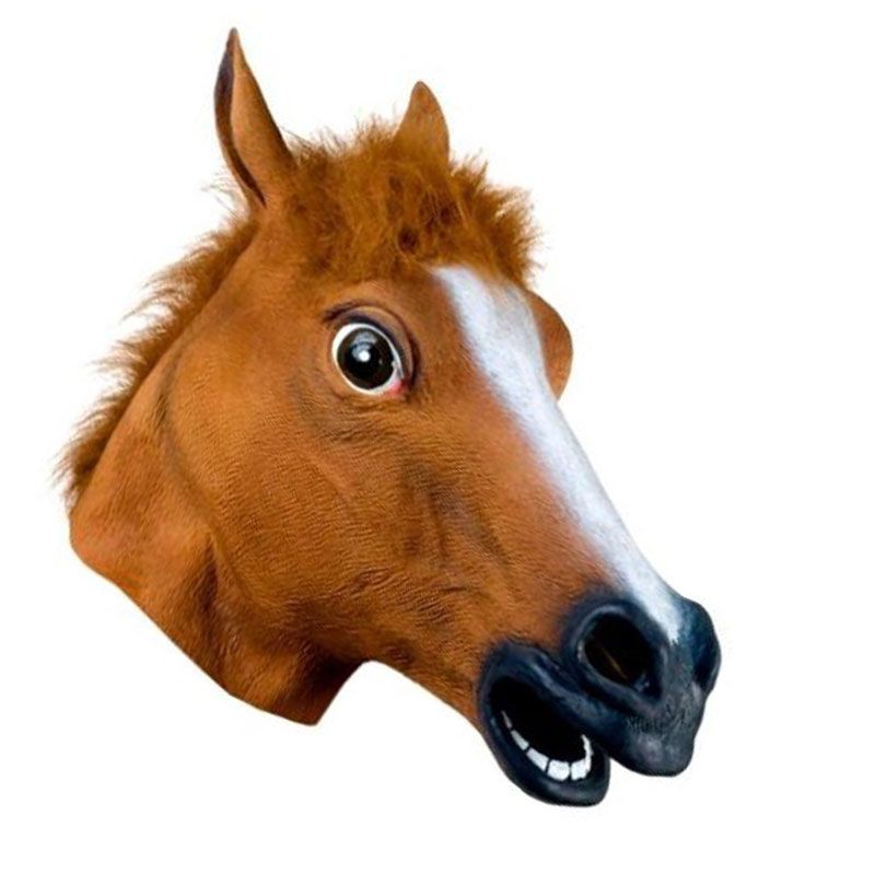 Halloween Mask Horse Mask Headgear Latex Animal Scary Masquerade Masks Party Carnival Mascaras