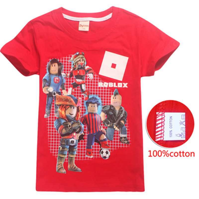 Kids Boys Roblox Imprimir T-shirt de manga curta Verão Casual Tee Tops  Roupas