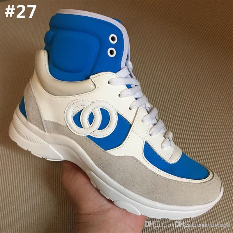 2019 Channel Runners Leather White Black Sneakers Luxury Brands