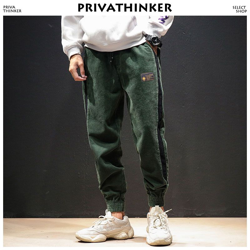 corduroy track pants