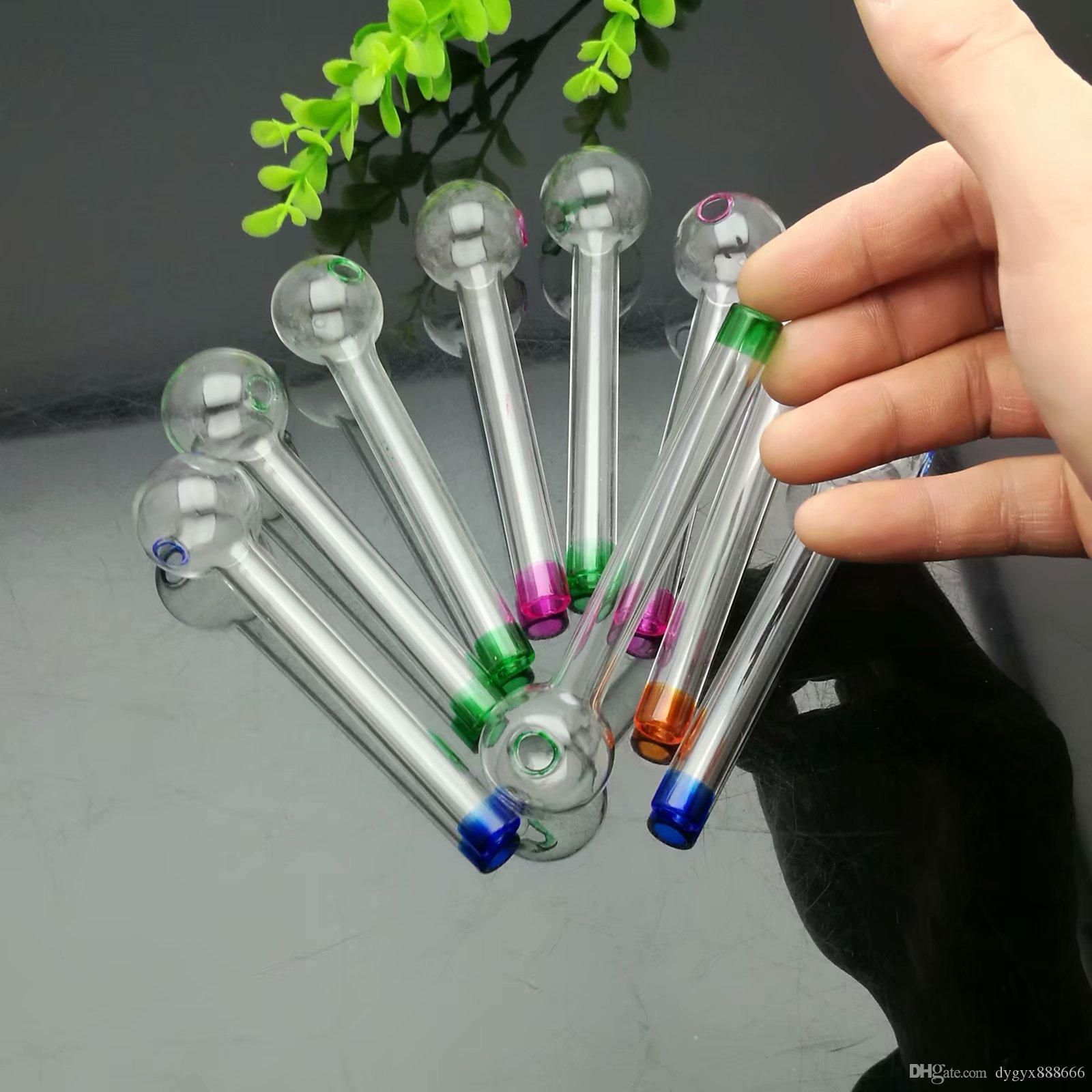 2020 Spray Painted Mini Glass Direct Fired Pot Glass Bongs Oil Burner