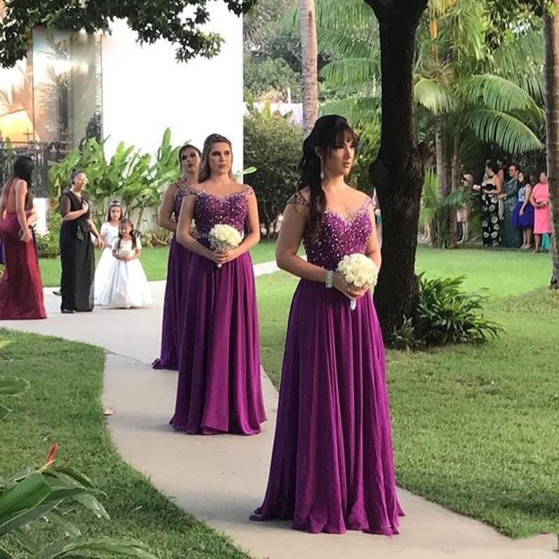 purple sparkly bridesmaid dresses