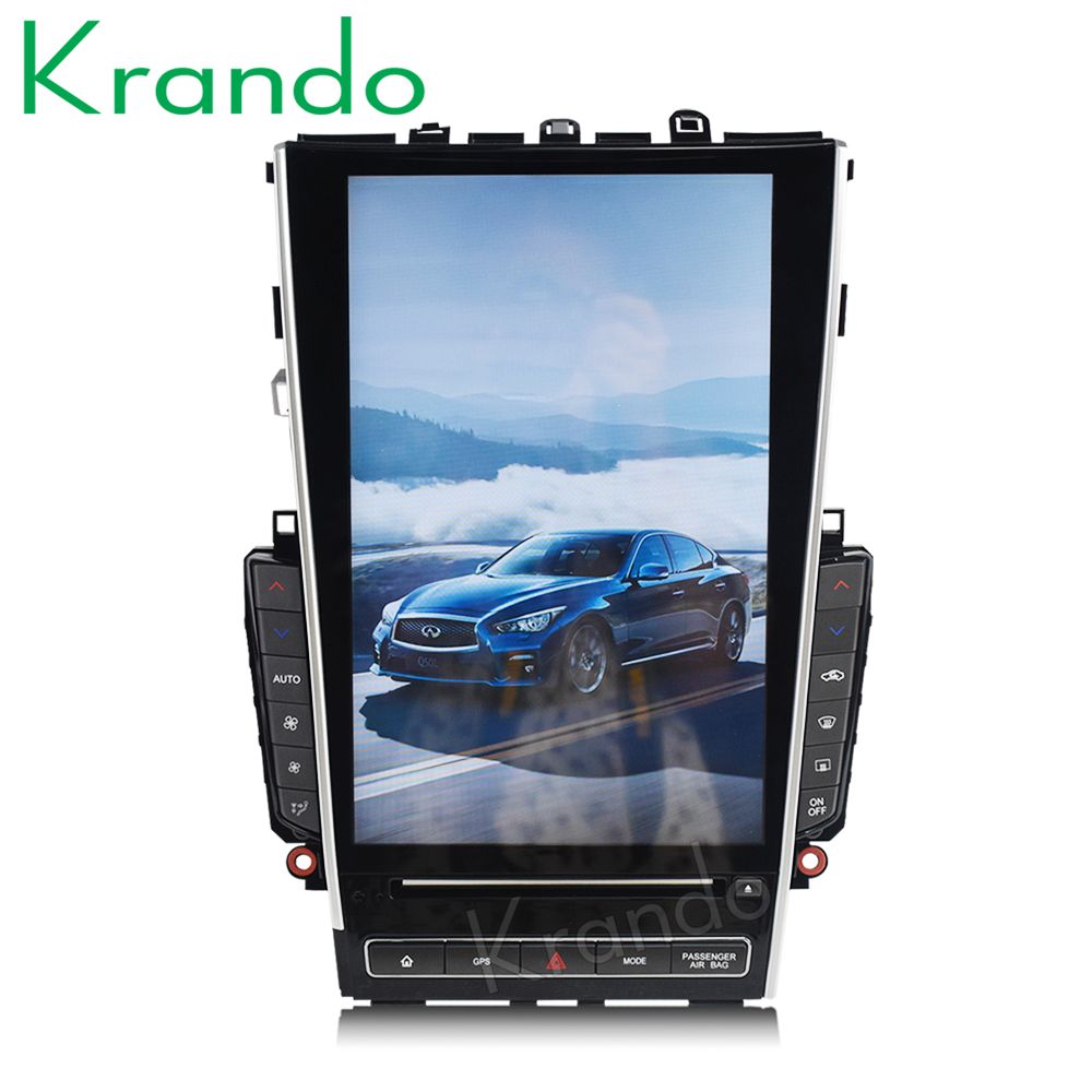 Krando Android 8.1 12.1 Tesla Vertical Screen Car DVD Navigation System