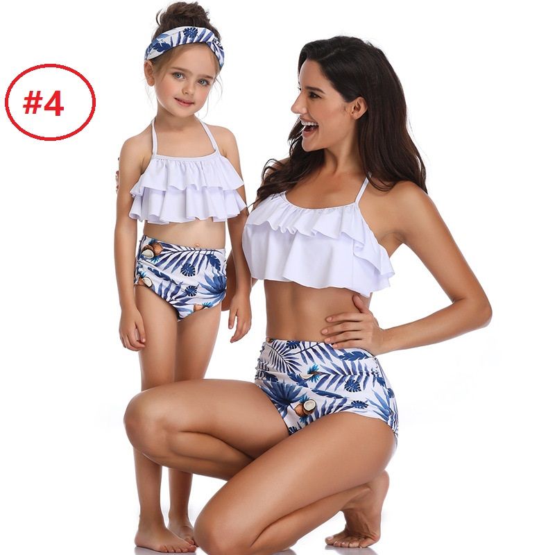 bikini top and high waisted shorts