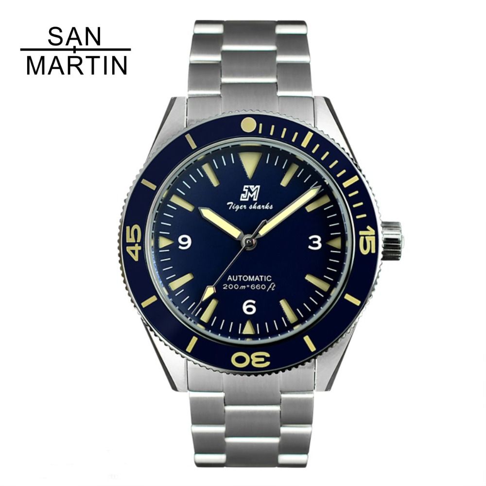 Acquistare Movimento San Martin Dellannata Degli Uomini In Acciaio Steel  Diver Orologio Automatico 200 Water Resistant Lunetta In Ceramica Relojes  Hombre Economico | Consegna Veloce E Qualità | DHgate Italy