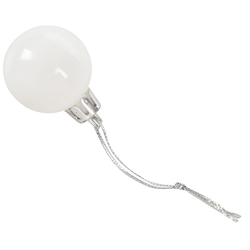 plain white ornament balls