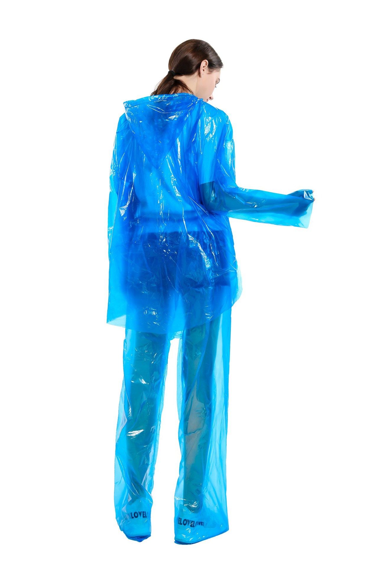 2021 Split Disposable Raincoats PVC One Time Poncho Ride Motorcycle