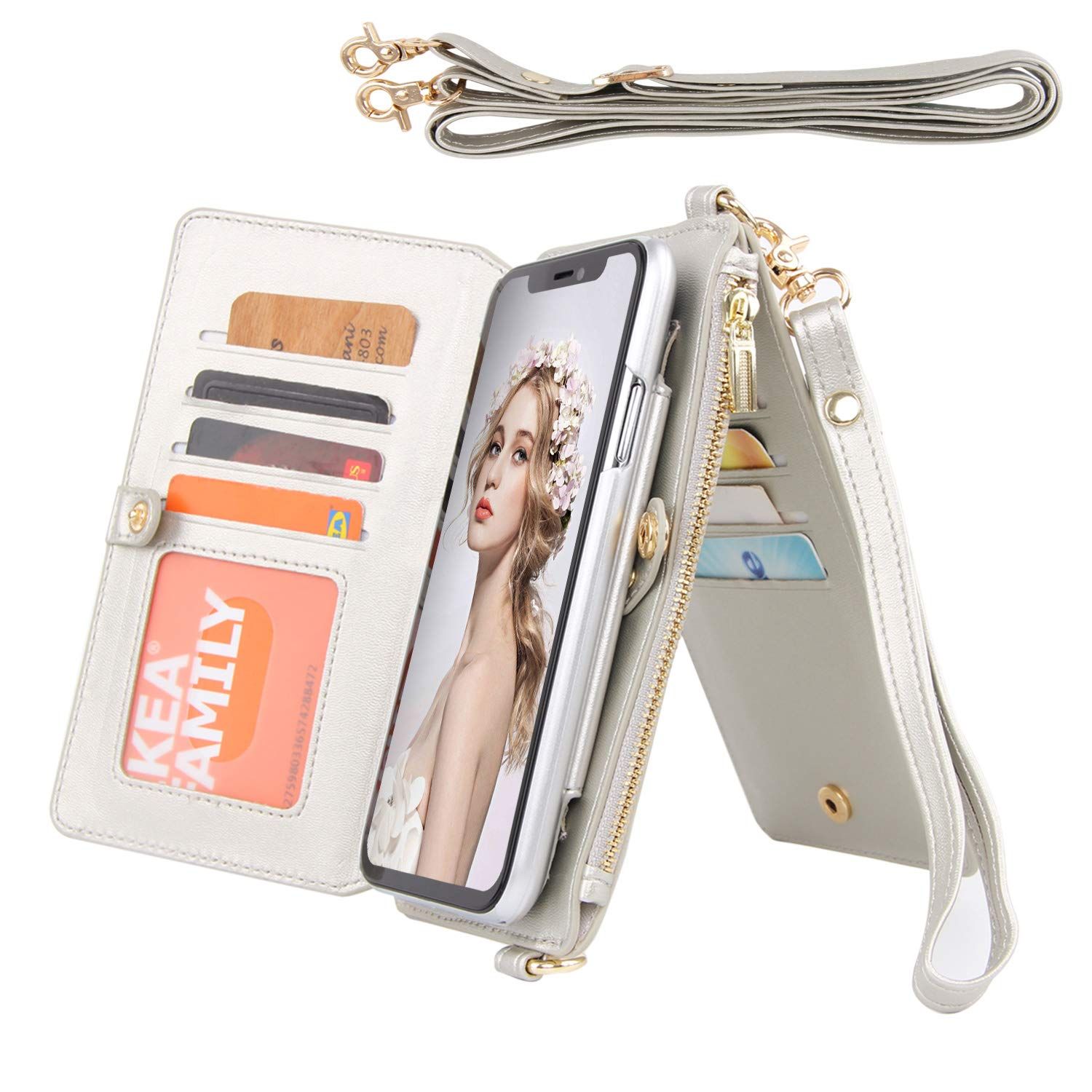 iphone xr crossbody wallet case