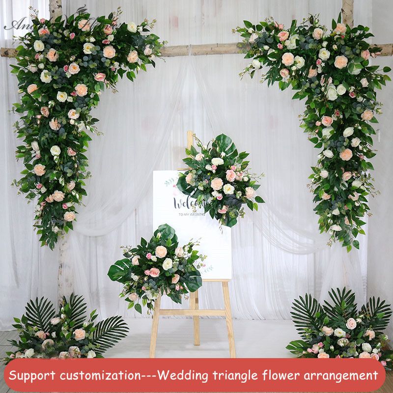 Accesorios de boda arco de boda al aire libre arreglo de fila pabellón cuadrado pared de Accesorios de boda arco de boda al aire libre arreglo de fila pabellón cuadrado pared de