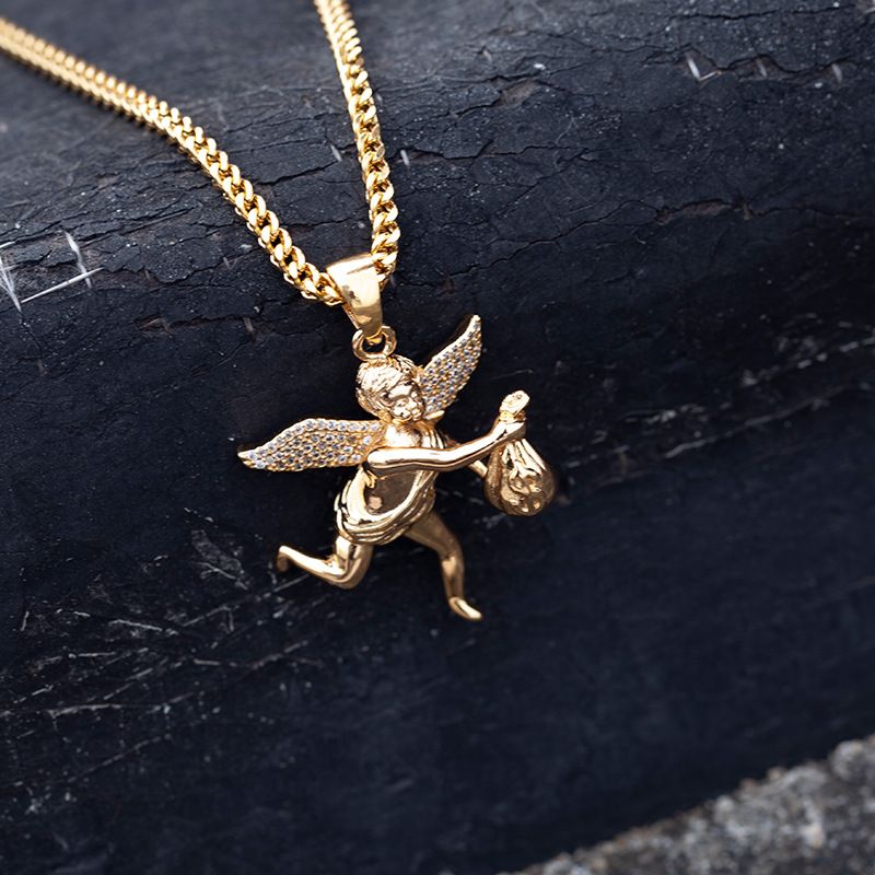 money bolsa charm gold