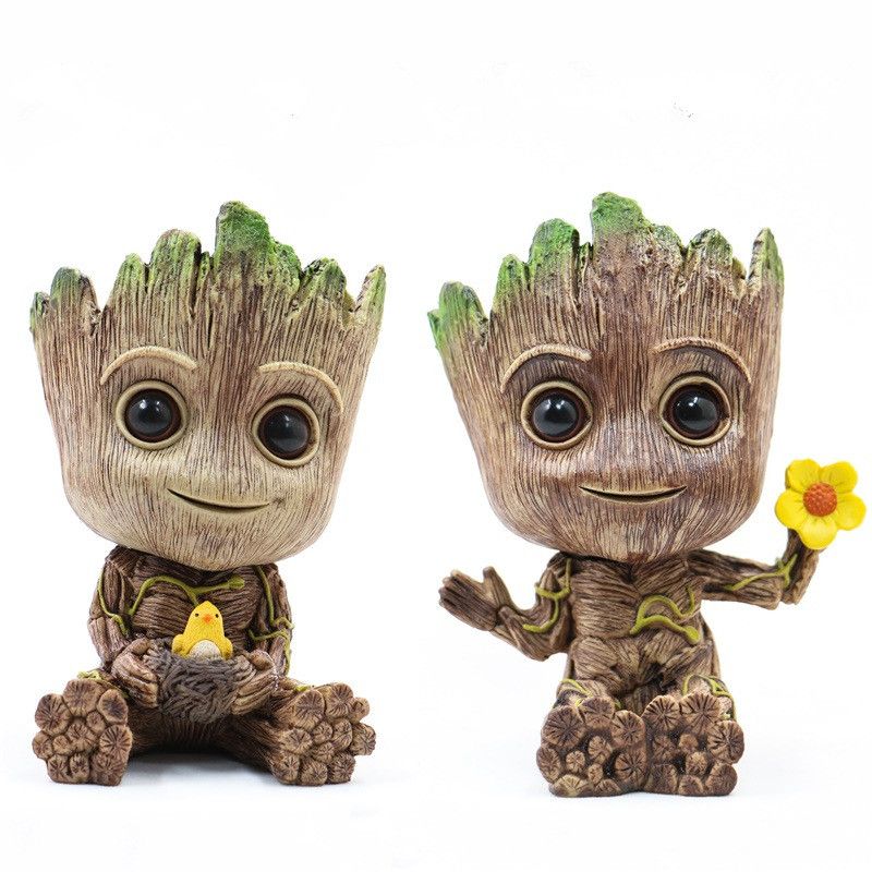 Compre Echootime Guardianes De La Acción Groot Galaxy Árbol Hombre Pluma Bebé Pot Maceta Marvel Figuras Decoración PVC Home Collection Juegos De Construcción A 8,31 € Del Echootime | DHgate.Com