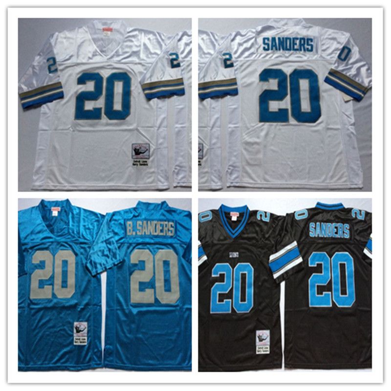 barry sanders stitched jersey