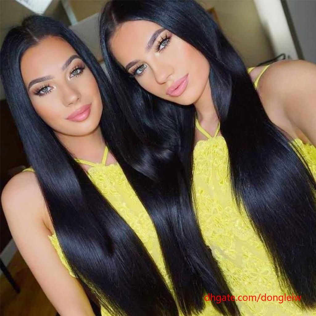 Hot Long Human Hair Wigs With Baby Hair For Black Women Deep