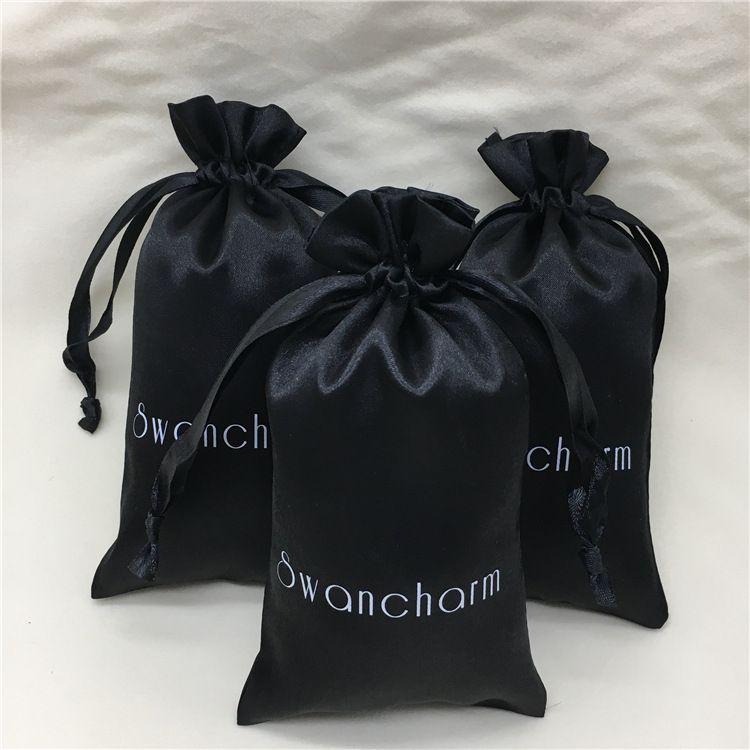 Satin Drawstring Bags Jewelry/Cosmetic/Gift/Wedding/Party/Storage/Hair  Bundles/Wigs/Shoe Bags Silk Cloth Pouch Custom Logo Print From  Hongxuanstore003, $59.5