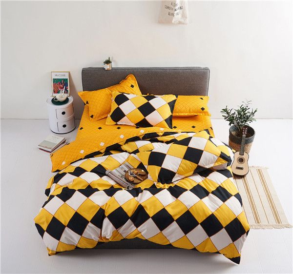 2019 Four Seasons Microfiber Duvet Cover Set Teens Colorful